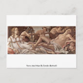 Venus en Mars door Sandro Botticelli Briefkaart (Voorkant)
