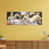 Venus en Mars door Sandro Botticelli Canvas Afdruk (Insitu (Woonkamer))