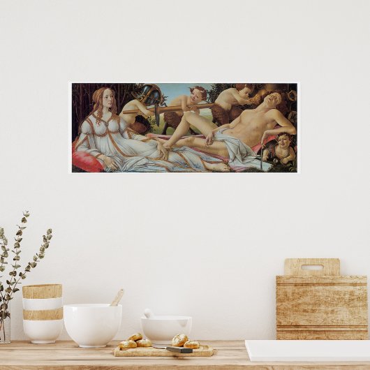 Venus en Mars door Sandro Botticelli Poster (Keuken)