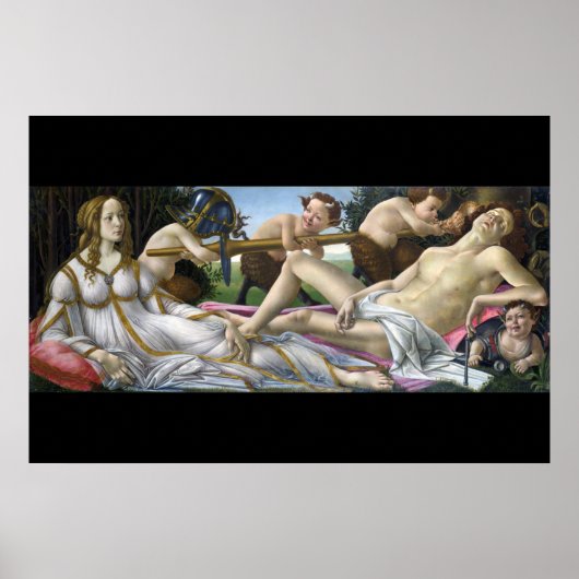 Venus en Mars, Sandro Botticelli Poster (Voorkant)