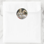 Venus en Mars, Sandro Botticelli Ronde Sticker (Tas)