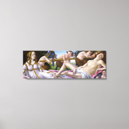 Venus en Mars van Botticelli - Canvas Afdruk