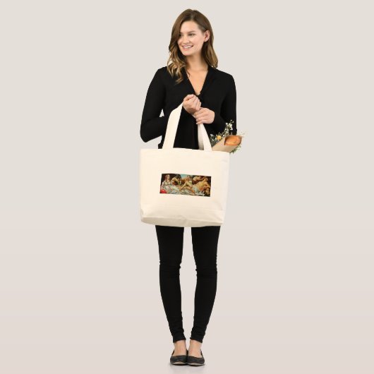 Venus en Mars van Bottichelli Grote Tote Bag (Voorkant (model))