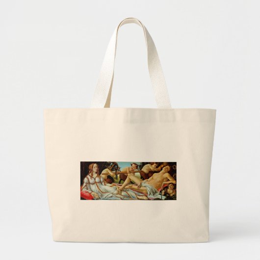 Venus en Mars van Bottichelli Grote Tote Bag (Voorkant)