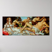 Venus en Mars van Bottichelli Poster (Voorkant)