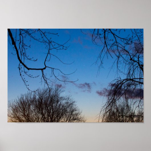 Venus en Mercurius bij zonsondergang, Ohio Poster (Voorkant)