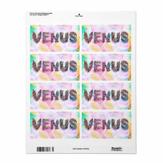 Venus Etiket (Full Sheet)