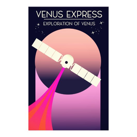 Venus Express Exploration of Venus Foto Afdruk (Voorkant)