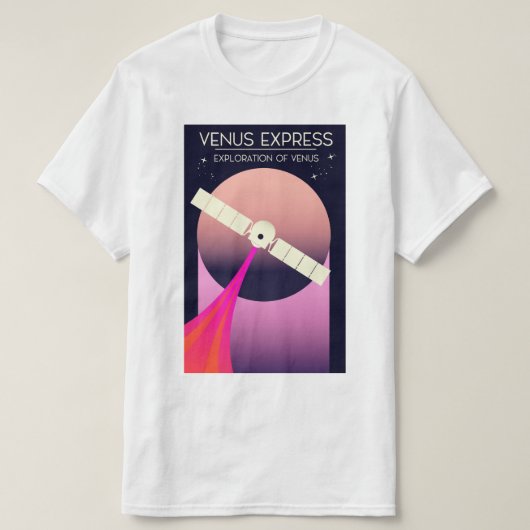 Venus Express Exploration of Venus T-shirt (Design voorkant)