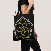 Venus Flower Lotus gold Silver Tote Bag (Dichtbij)