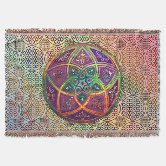 Venus Flower of Love - fine Art - Oriental antiek Deken (Voorkant)