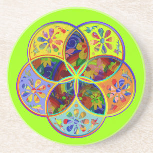 Venus Flower of Love fineART Flower Power Zandsteen Onderzetter