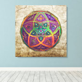 Venus Flower of Love fineART Oriental Antiek Gold Canvas Afdruk (Insitu (Houten vloer))