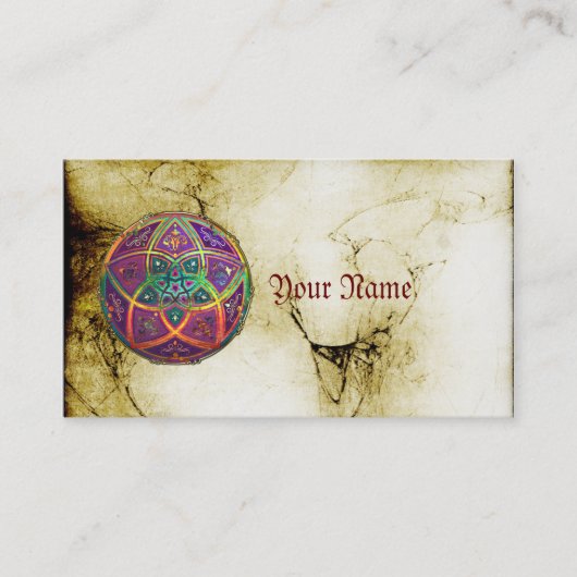 Venus Flower of Love fineART Oriental Antiek Gold Visitekaartje (Voorkant)