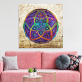 Venus Flower of Love fineART Oriental Antiek lila Canvas Afdruk (Insitu (Woonkamer))
