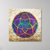 Venus Flower of Love fineART Oriental Antiek lila Canvas Afdruk (Voorkant)