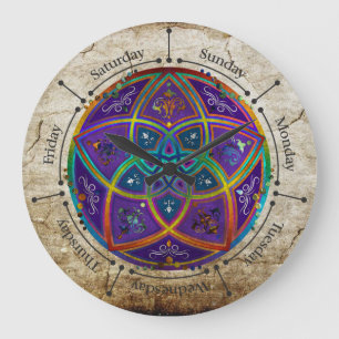 Venus Flower of Love fineART Oriental Antiek lila Grote Klok