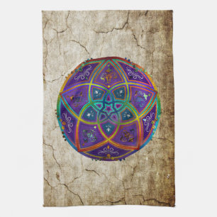 Venus Flower of Love fineART Oriental Antiek lila Theedoek