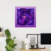 Venus Flower of Love fineART Universe Poster (Thuiskantoor)