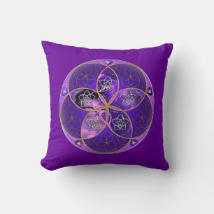 Venus Flower of Love fineART violet roze Kussen