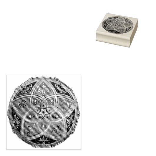 Venus Flower of Love - oriental antiek gold Rubberstempel (Gestempeld)