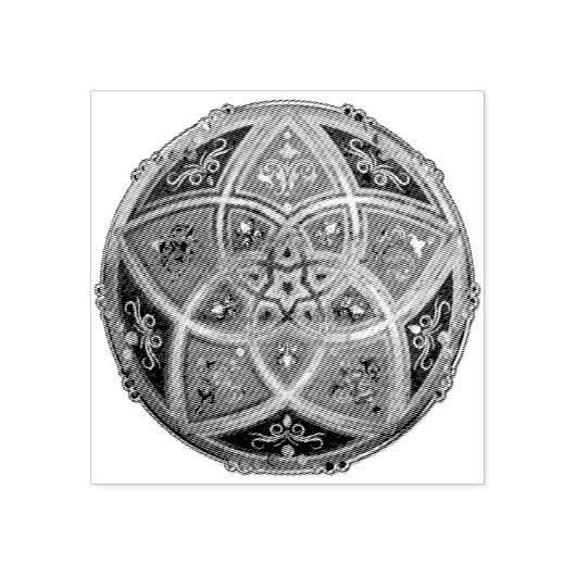 Venus Flower of Love - oriental antiek gold Rubberstempel (Afrduk)