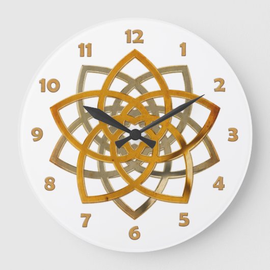 VENUS FLOWER / Venusblume Bi Color / clock face Grote Klok (Voorkant)