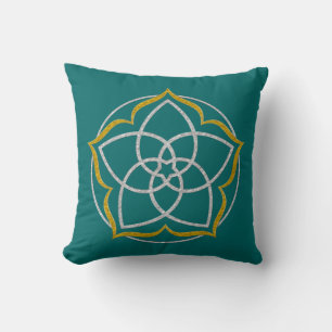 VENUS FLOWER/Venusblume Lotus SILVER GOLD Kussen