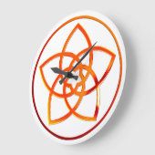 VENUS FLOWER / Venusblume - rood metaal Grote Klok (Hoek)