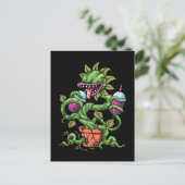 Venus Fly Trap Bubble Tea Gift Carnivorous Planten Briefkaart (Staand voorkant)
