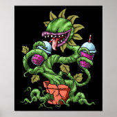 Venus Fly Trap Bubble Tea Gift Carnivorous Planten Poster (Voorkant)