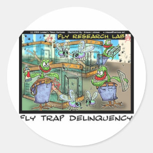 Venus Fly Trap Deliquency Funny Rick London Gifts Ronde Sticker