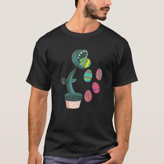 Venus Fly Trap Eating Easter Day Funny Boys Gi T-shirt (Voorkant)