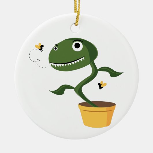 Venus Fly Trap Keramisch Ornament (Voorkant)