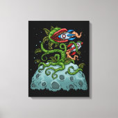 Venus Fly Trap Kinder Bubble Tea Gift Carnivorous Canvas Afdruk (Voorkant)