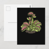 Venus Fly Trap Plant Carnivoren Plant Venus Fly Briefkaart (Voorkant / Achterkant)