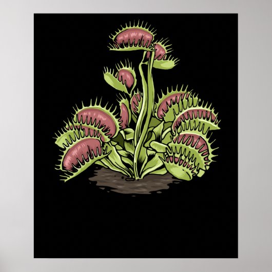 Venus Fly Trap Plant Carnivoren Plant Venus Fly Poster (Voorkant)