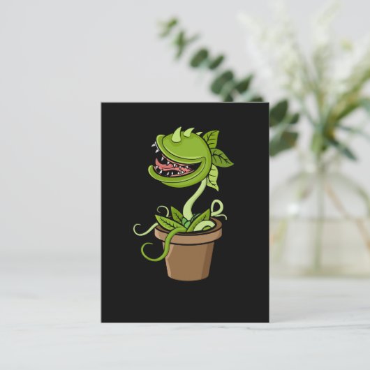 Venus Fly Trap Plant Gift Men Carnivorous Plants Briefkaart (Staand voorkant)
