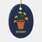 Venus Fly Trap Plant Illustralized Personalized Keramisch Ornament (Voorkant)