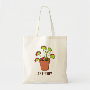 Venus Fly Trap Plant Illustralized Personalized Tote Bag