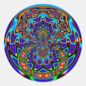 Venus Fly Trap Ronde Sticker (Voorkant)