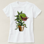Venus fly trap Sticker T-shirt (Design voorkant)