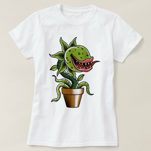 Venus fly trap Sticker T-shirt (Design voorkant)