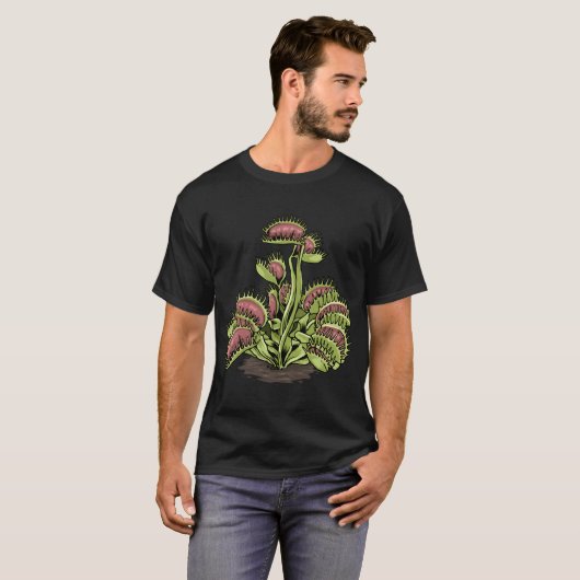 Venus Fly Trap T-shirt Carnivoor (Voorkant volledig)