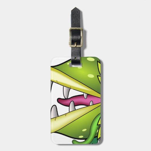 venus flytrap bagagelabel (Voorkant verticaal)