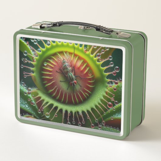 Venus Flytrap Bloemen groen en rood (Achterkant)