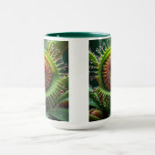 Venus Flytrap Bloemen groen en rood Mok (Midden)