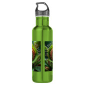 Venus Flytrap Bloemen groen en rood Waterfles (Achterkant)