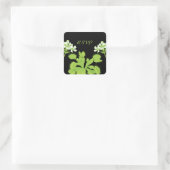 Venus Flytrap Bloemen RSVP Vierkante Sticker (Tas)