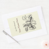 Venus Flytrap Boekplaat Rechthoekige Sticker (Envelop)